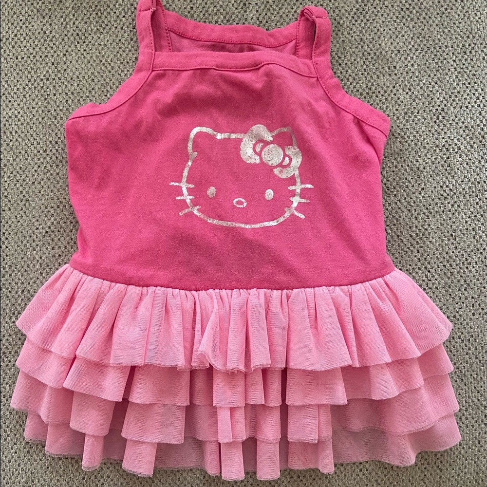 Hello kitty dog dress sz L